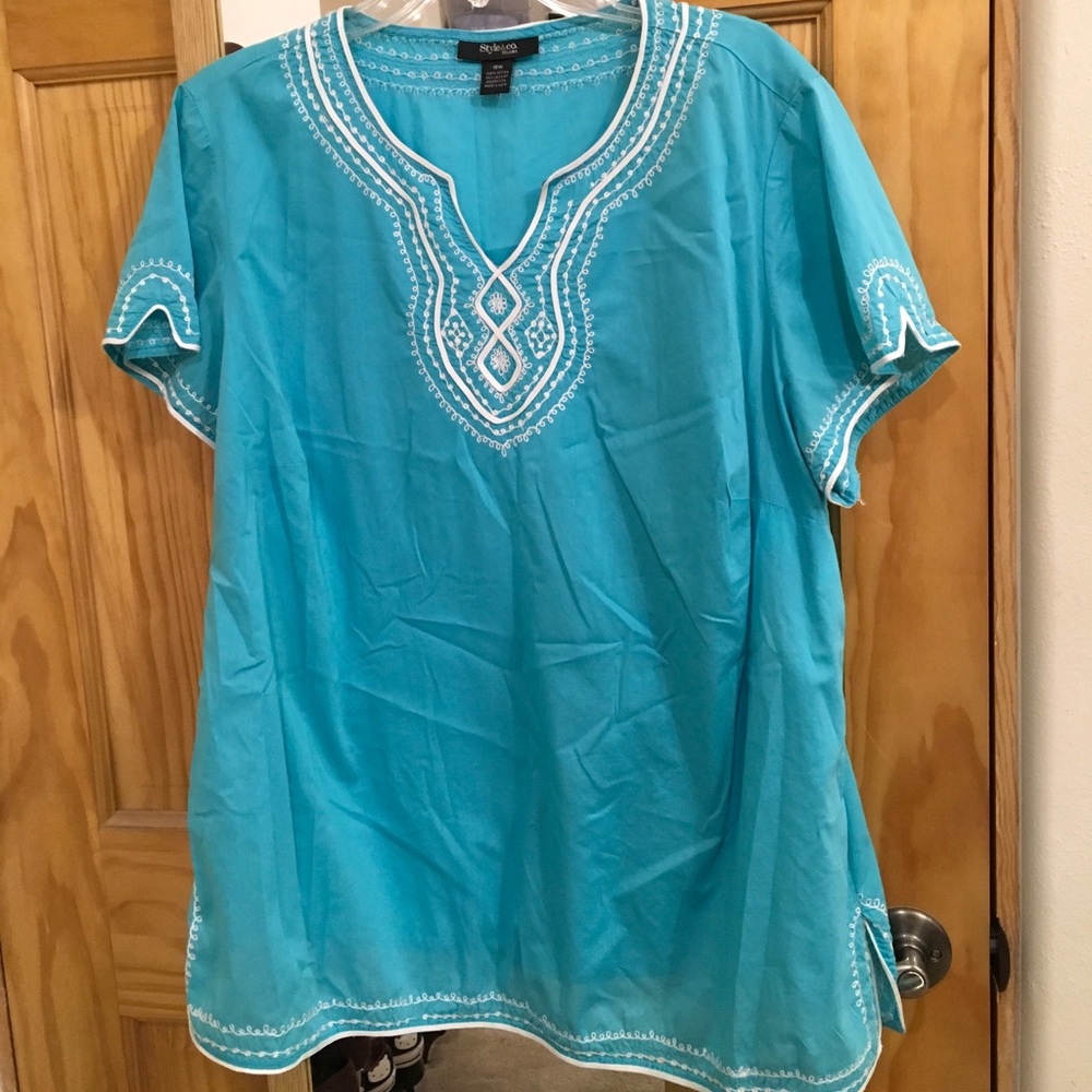 Turquoise tunic, Style&Co. Woman, size 18W